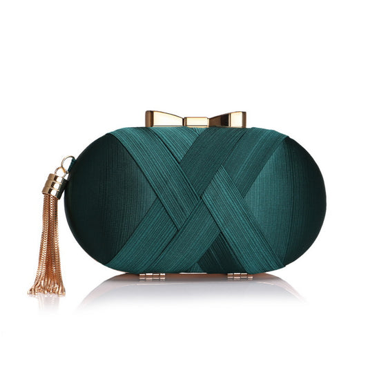 Elegant Tassel Evening Clutch – Women's Handbag for Banquets and Special Occasions - The Cool Collective AU