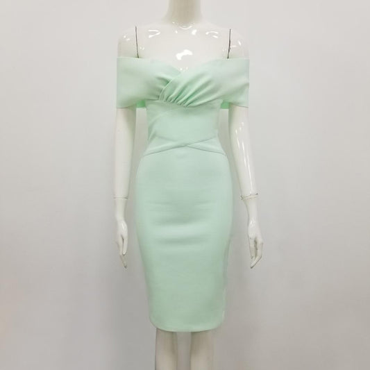 Hot Selling Bandage Dress, Sexy Off-Shoulder, High-Waisted Party Look - The Cool Collective AU
