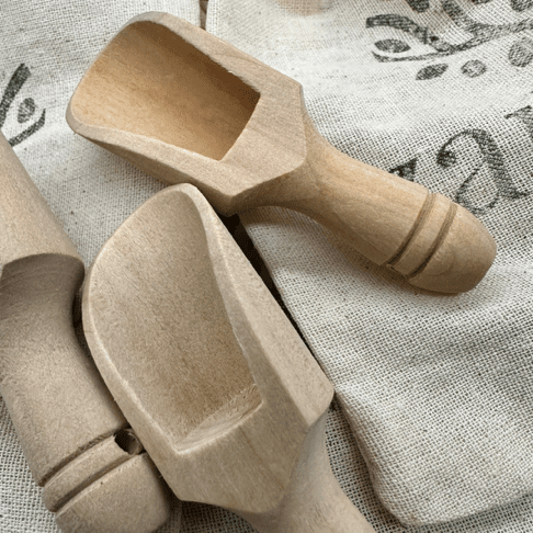 3 x Natural Wooden Scoop - The Cool Collective AU