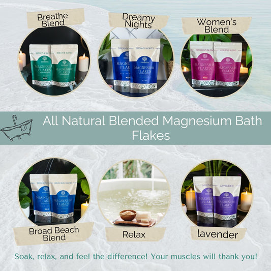Magnesium Bath Flakes Bundle - 5 Blends - The Cool Collective AU