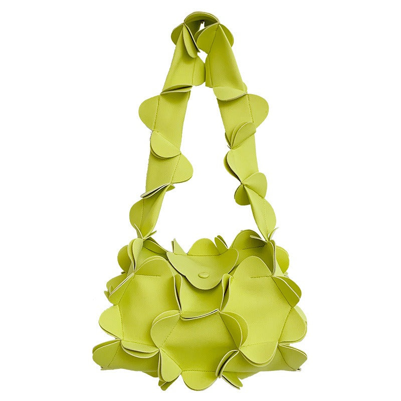 Mori Soft Girl Petal PU Shoulder Bag – Stylish Handbag - The Cool Collective AU