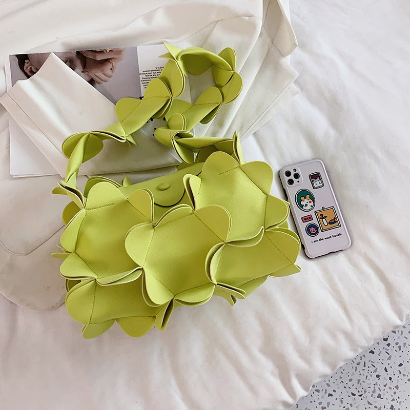 Mori Soft Girl Petal PU Shoulder Bag – Stylish Handbag - The Cool Collective AU