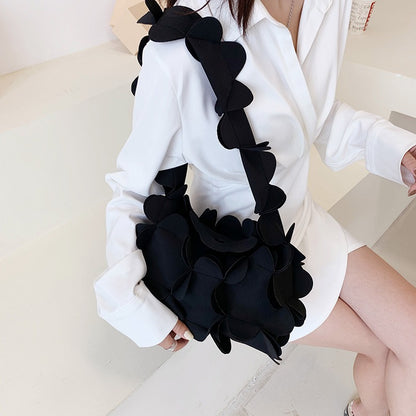 Mori Soft Girl Petal PU Shoulder Bag – Stylish Handbag - The Cool Collective AU