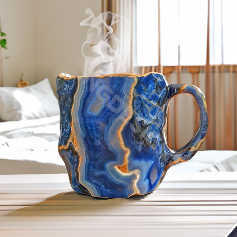 Natural Mineral Crystal Mug - Multicolor Healing & Spiritual Gift - The Cool Collective AU