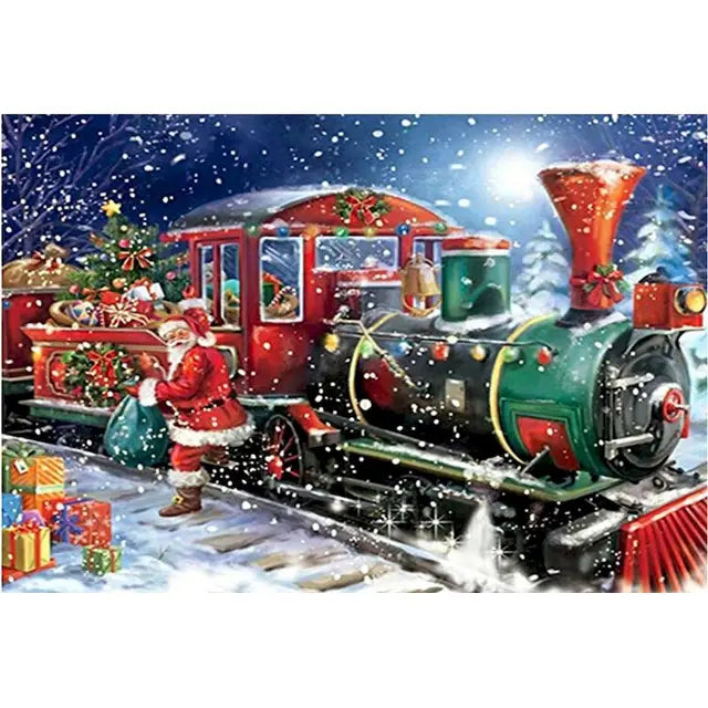 Diamond Painting Christmas Scenery - Mosaic Art Kit for Adults - The Cool Collective AU