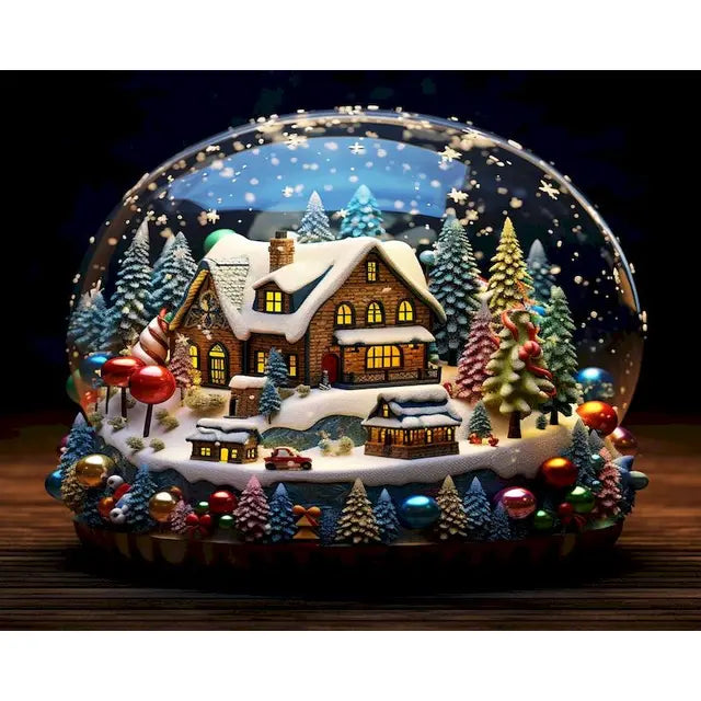 Diamond Painting Christmas Scenery - Mosaic Art Kit for Adults - The Cool Collective AU