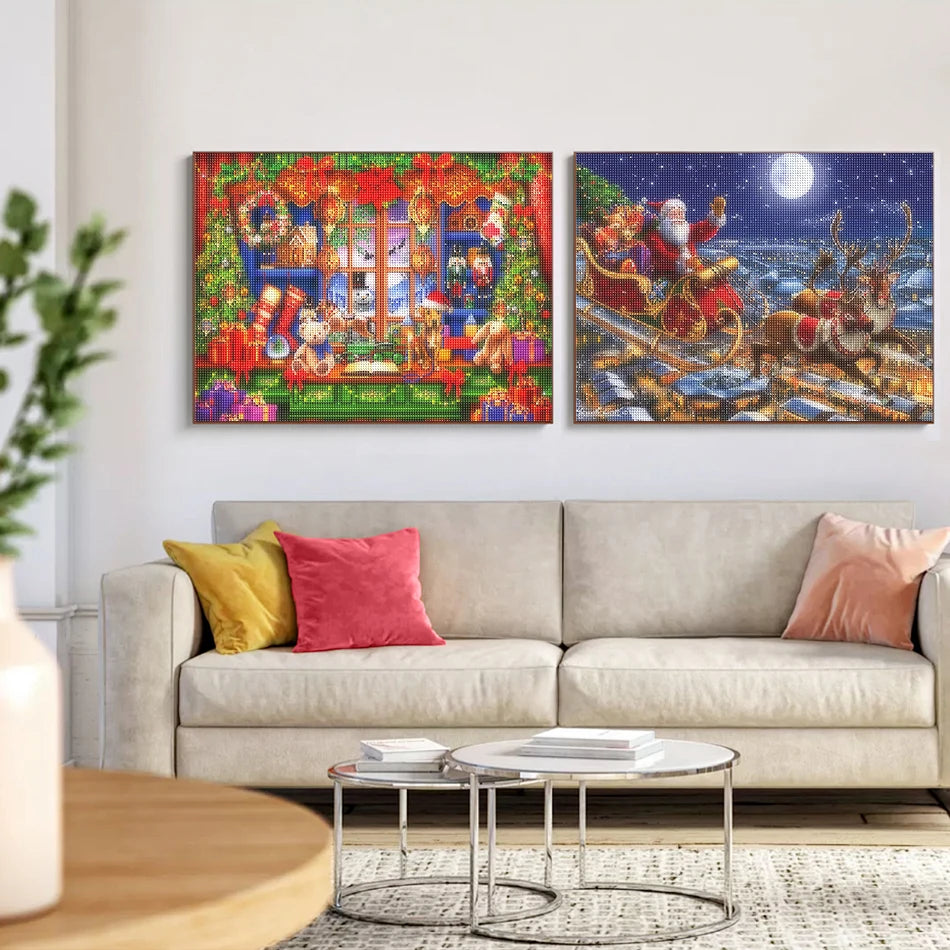 Diamond Painting Christmas Scenery - Mosaic Art Kit for Adults - The Cool Collective AU