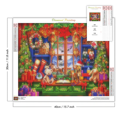 Diamond Painting Christmas Scenery - Mosaic Art Kit for Adults - The Cool Collective AU