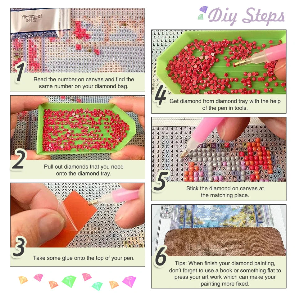 Diamond Painting Christmas Scenery - Mosaic Art Kit for Adults - The Cool Collective AU