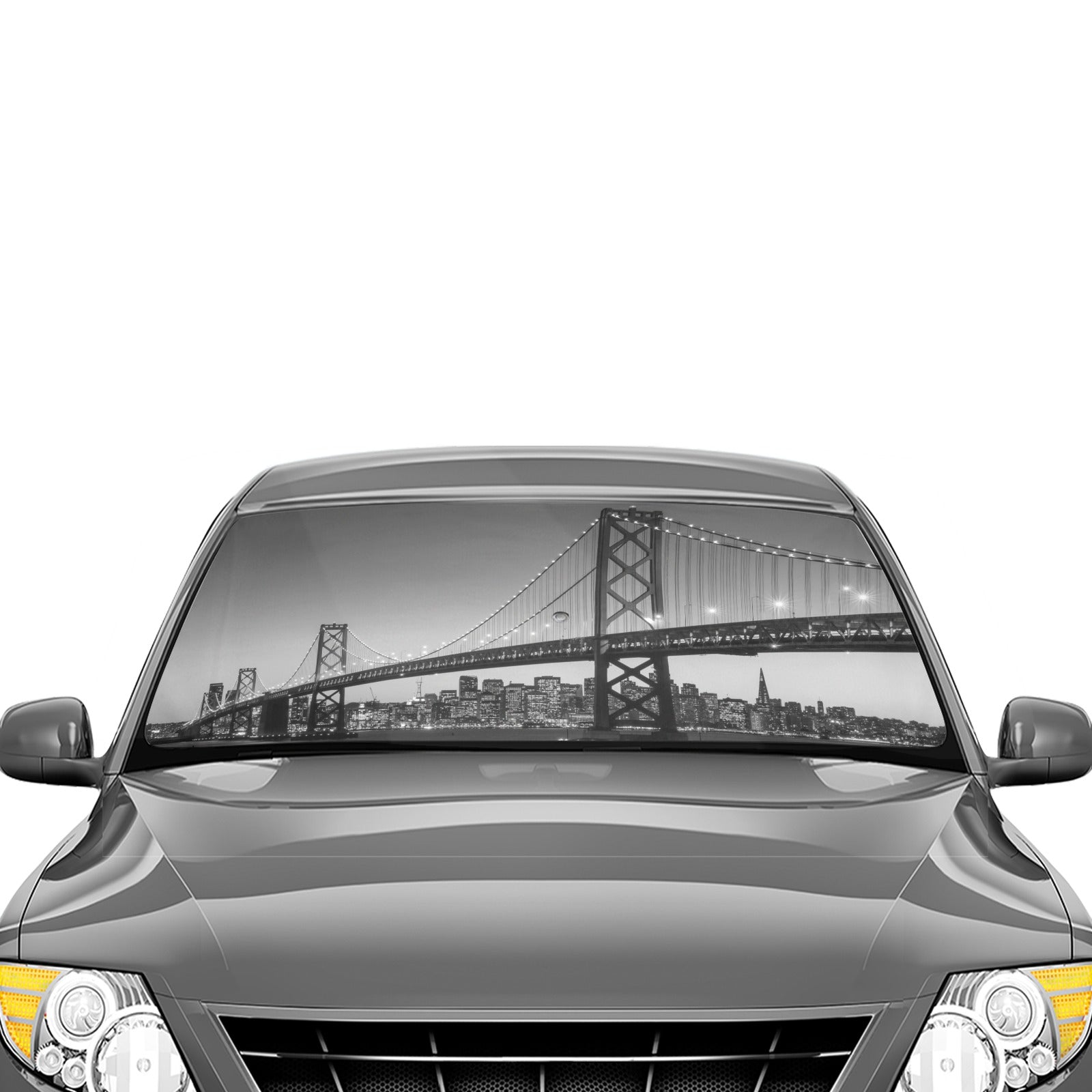 San Francisco Bay Bridge & Skyline Car Sun Shade Umbrella 58"x29" - The Cool Collective AU