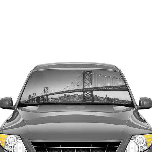 San Francisco Bay Bridge & Skyline Car Sun Shade Umbrella 58"x29" - The Cool Collective AU