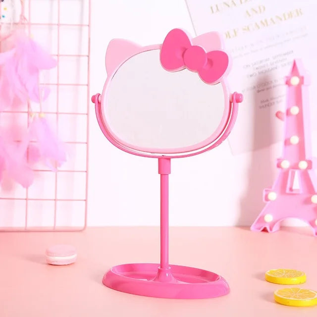 H e l l o  K i t t y LED Makeup Mirror – USB, Kawaii, Intelligent Light - The Cool Collective AU