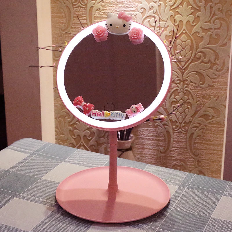 H e l l o  K i t t y LED Makeup Mirror – USB, Kawaii, Intelligent Light - The Cool Collective AU
