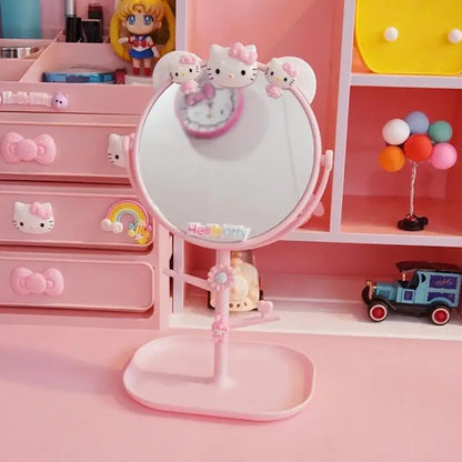 H e l l o  K i t t y LED Makeup Mirror – USB, Kawaii, Intelligent Light - The Cool Collective AU