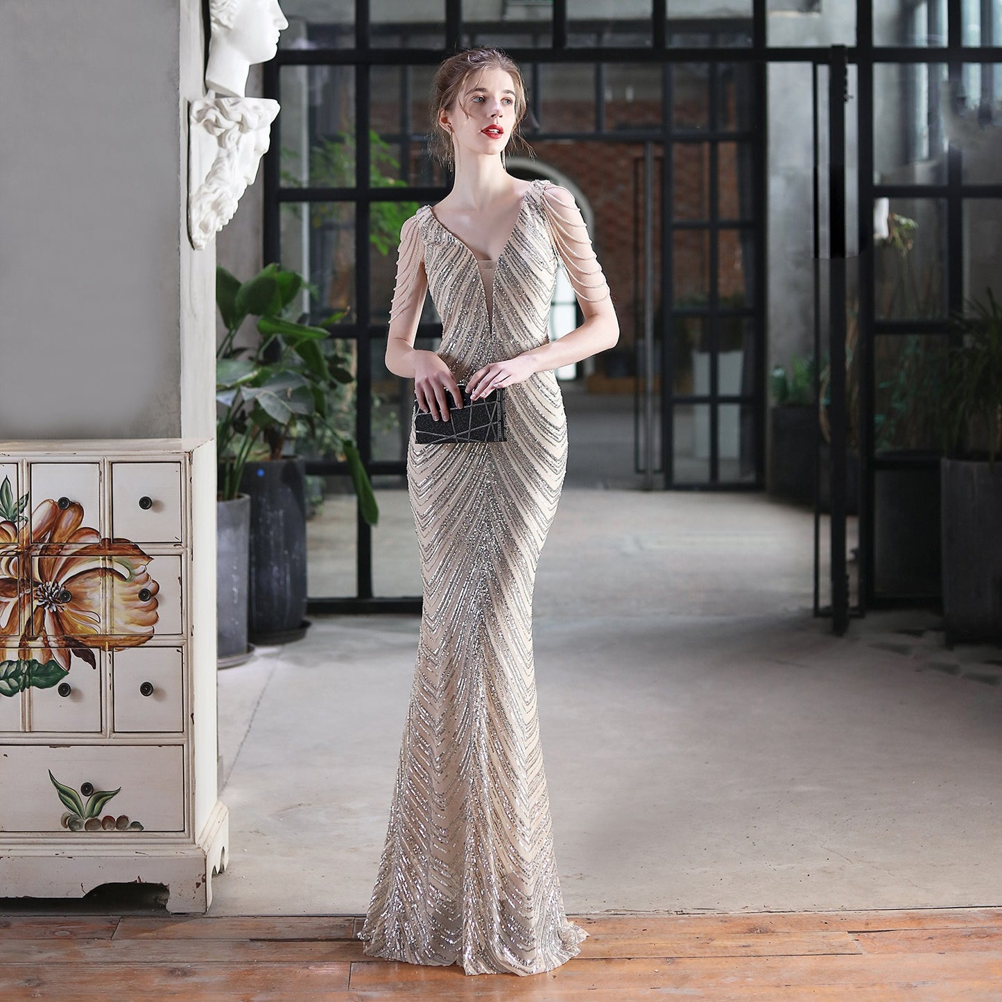Sequin Fishtail Dress – Perfect for Performances, Events, or Evening Wear - The Cool Collective AU