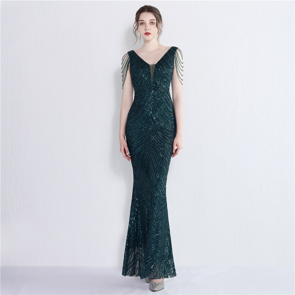 Sequin Fishtail Dress – Perfect for Performances, Events, or Evening Wear - The Cool Collective AU