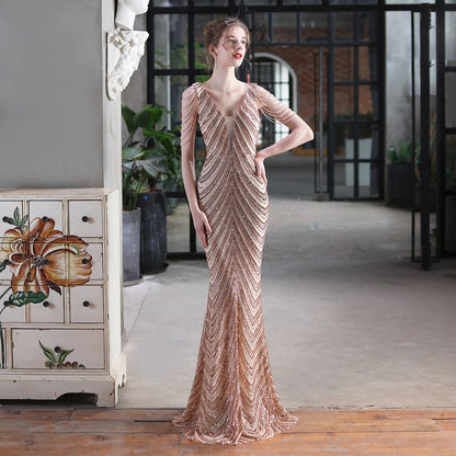 Sequin Fishtail Dress – Perfect for Performances, Events, or Evening Wear - The Cool Collective AU