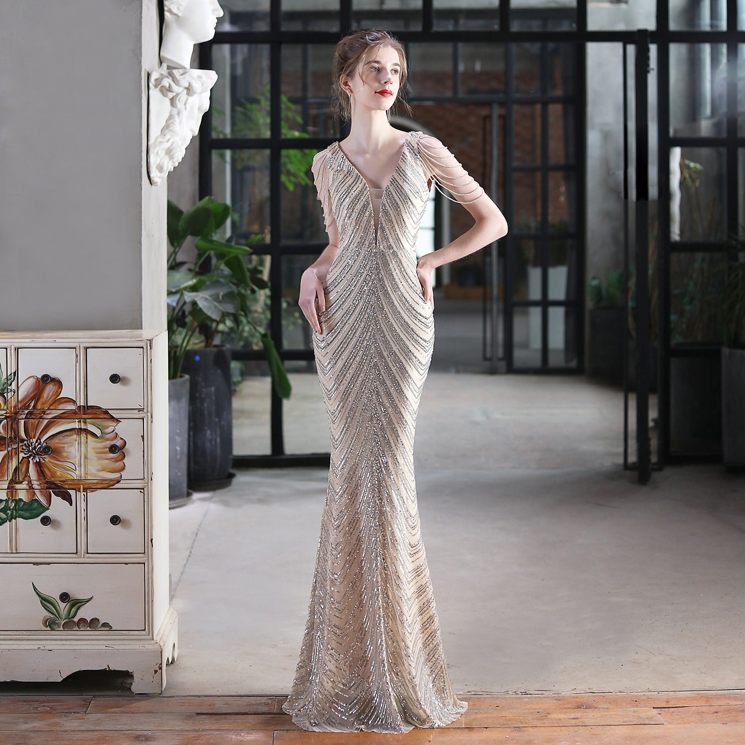 Sequin Fishtail Dress – Perfect for Performances, Events, or Evening Wear - The Cool Collective AU