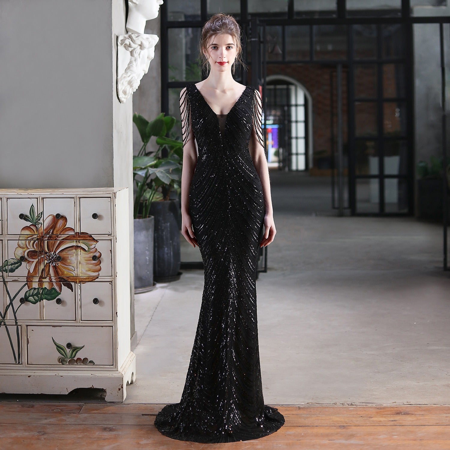 Sequin Fishtail Dress – Perfect for Performances, Events, or Evening Wear - The Cool Collective AU