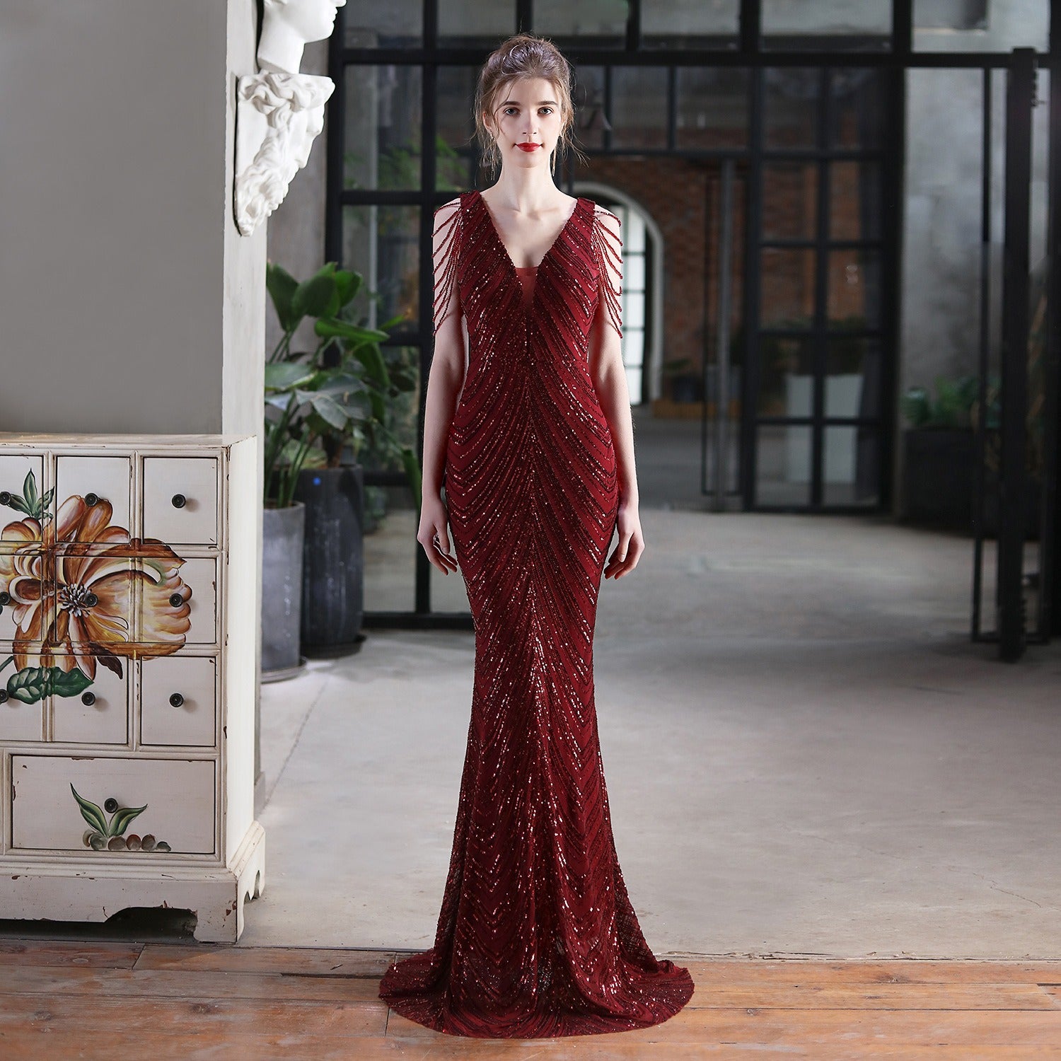 Sequin Fishtail Dress – Perfect for Performances, Events, or Evening Wear - The Cool Collective AU