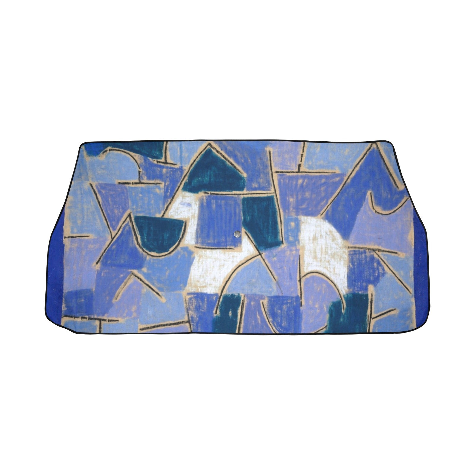 Shades of Blue Abstract Car Sun Shade Umbrella 58"x29" - The Cool Collective AU