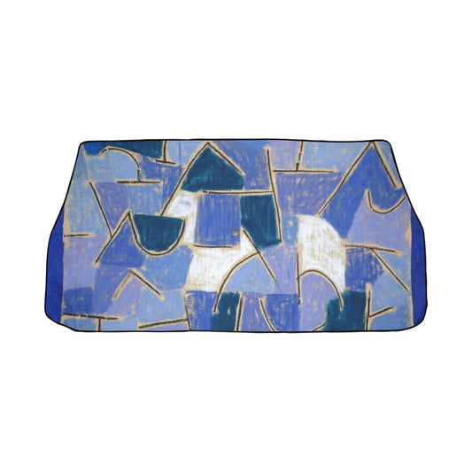 Shades of Blue Abstract Car Sun Shade Umbrella 58"x29" - The Cool Collective AU