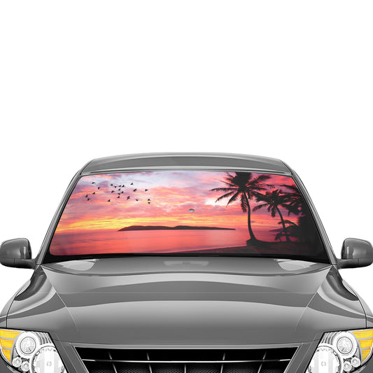 Tropical Life Car Sun Shade Umbrella 58"x29" - The Cool Collective AU