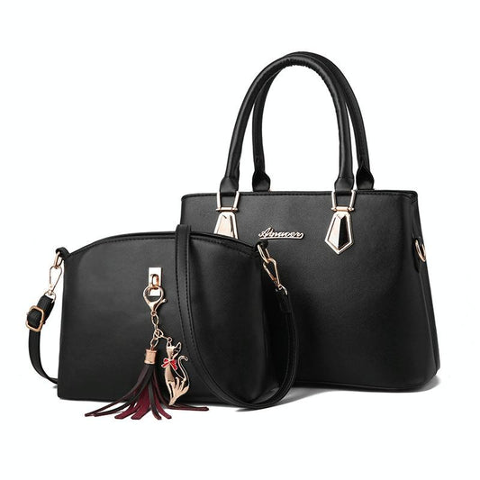 Women 2-in-1 Casual Messenger Bag - Large Capacity - Navy Blue