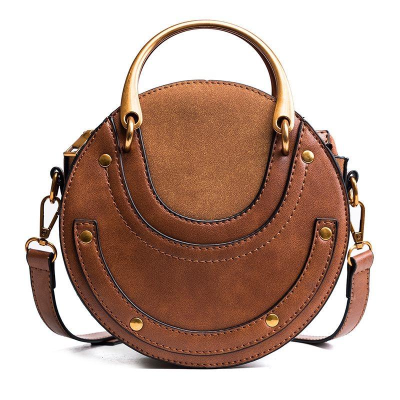 Retro Leather Mini Shoulder Bag for Women - Green