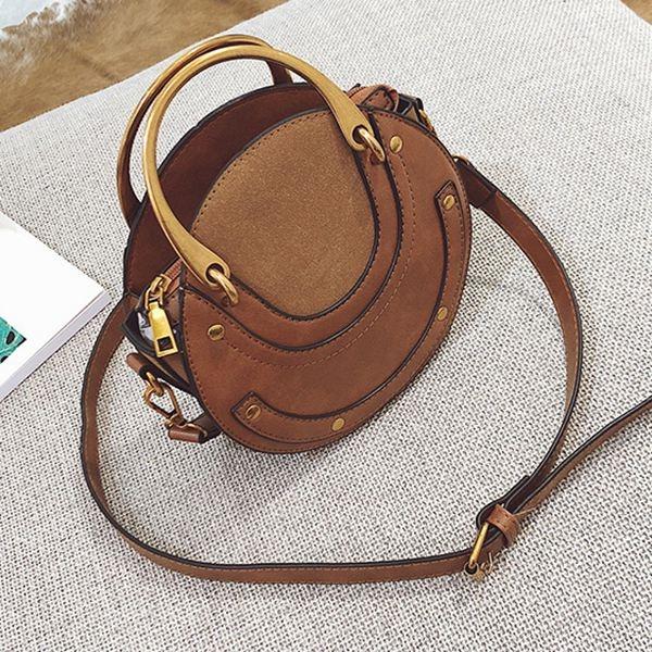 Retro Leather Mini Shoulder Bag for Women - Green
