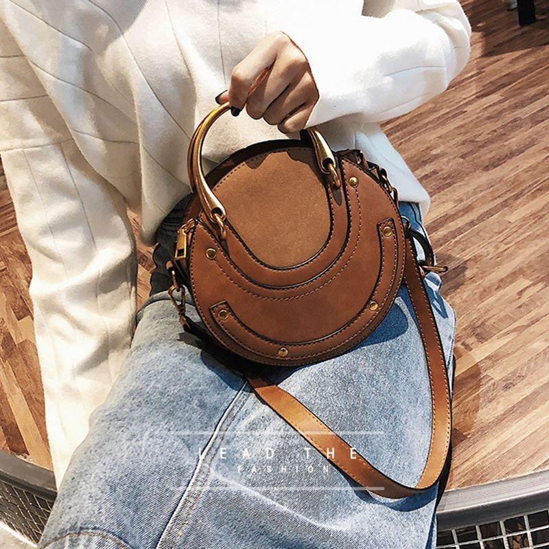 Retro Leather Mini Shoulder Bag for Women - Green
