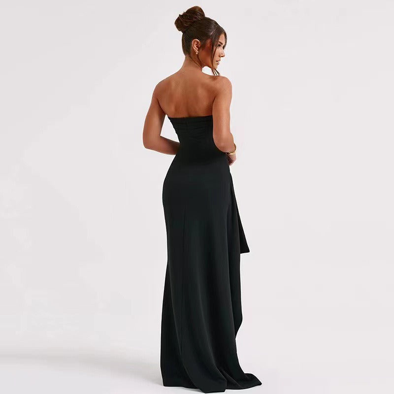 Women’s Strapless Evening Dress - Sexy Backless High-Slit Party Gown - The Cool Collective AU