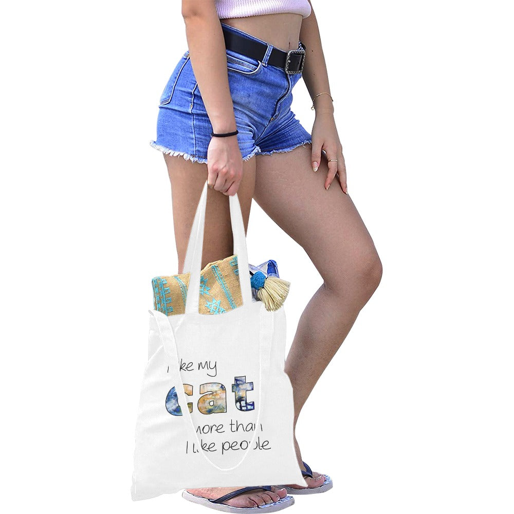 I LIKE MY CAT Canvas Tote Bag - The Cool Collective AU