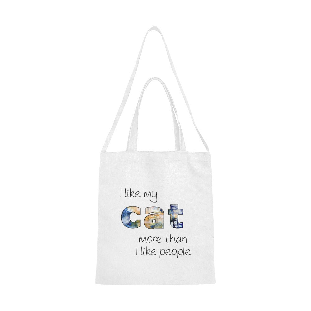 I LIKE MY CAT Canvas Tote Bag - The Cool Collective AU