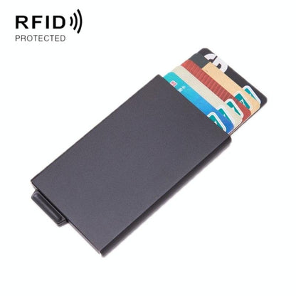 Automatic Eject Rfid Blocking Aluminum Card Wallet - Red - The Cool Collective AU