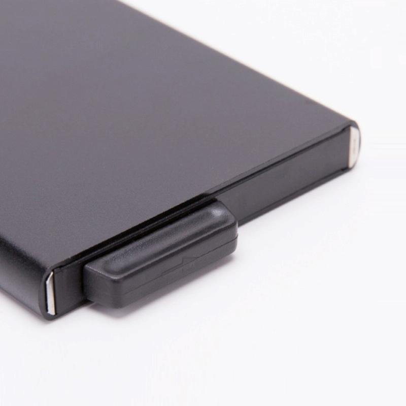 Automatic Eject Rfid Blocking Aluminum Card Wallet - Red - The Cool Collective AU