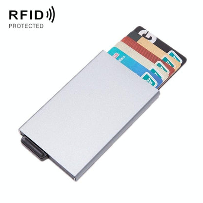 Automatic Eject Rfid Blocking Aluminum Card Wallet - Red - The Cool Collective AU
