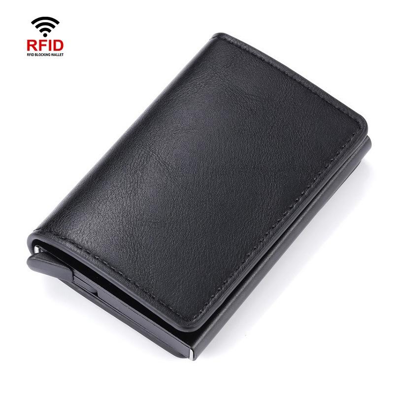 Automatic Rfid Blocking Card Holder with Coin Pocket - Red - The Cool Collective AU