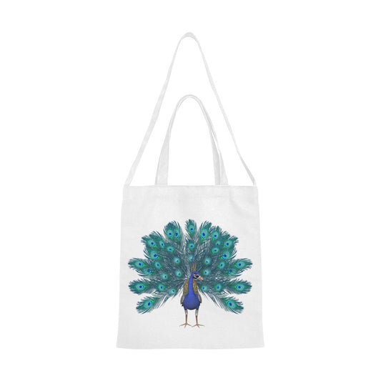 Peacock 2 Canvas Tote Bag - The Cool Collective AU