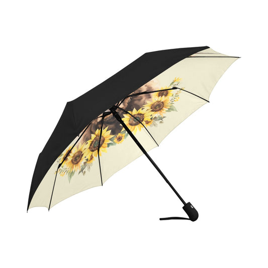 Sunshine Highland Cow Anti-UV Auto-Foldable Umbrella - The Cool Collective AU