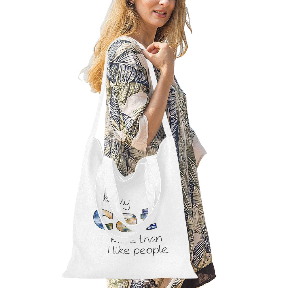 I LIKE MY CAT Canvas Tote Bag - The Cool Collective AU