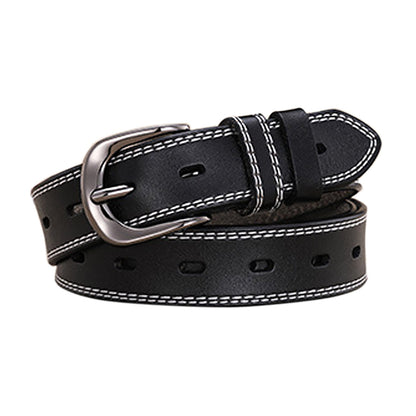 Classic Leather Belts for Women, Joyreap Genuine Leather Womens Belts Alloy Pin Buckle (Black) - The Cool Collective AU