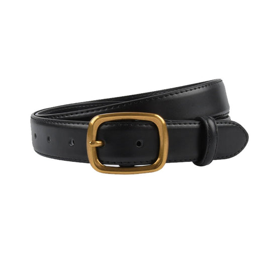 Classic Leather Belts for Women, Joyreap Genuine Leather Womens Belts with Gold Buckle (Black) - The Cool Collective AU