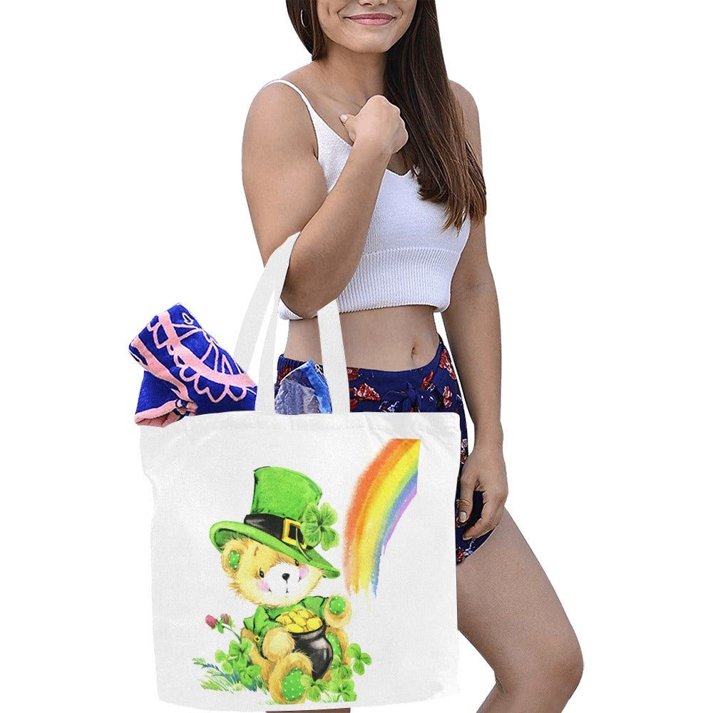 Watercolour Wee Leprechaun Canvas Tote Bag - The Cool Collective AU