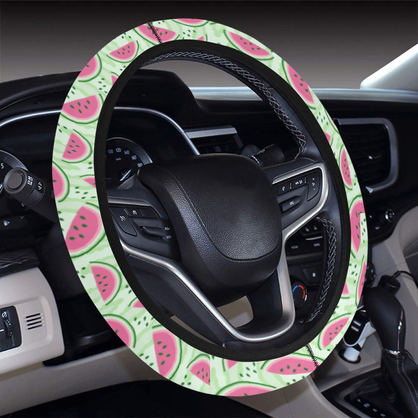 Watermelon Steering Wheel Cover with Elastic Edge - The Cool Collective AU
