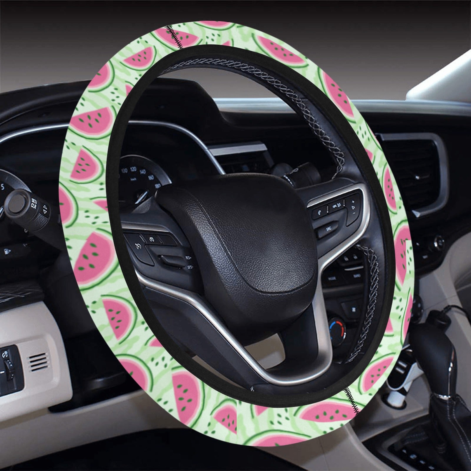 Watermelon Steering Wheel Cover with Elastic Edge - The Cool Collective AU