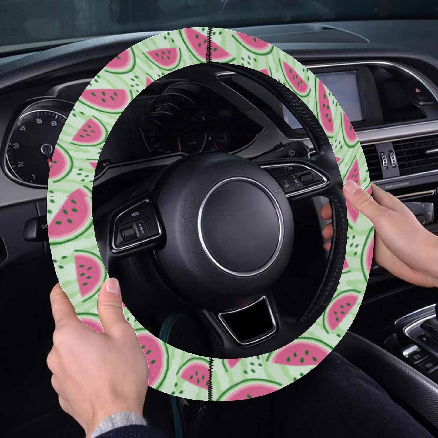 Watermelon Steering Wheel Cover with Elastic Edge - The Cool Collective AU