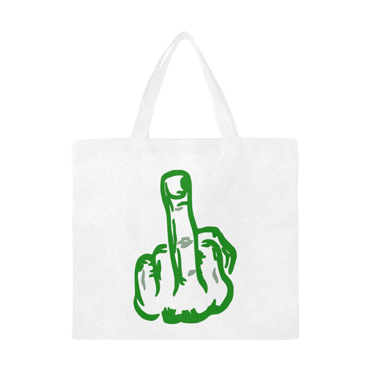 Middle Finger Canvas Tote Bag - The Cool Collective AU