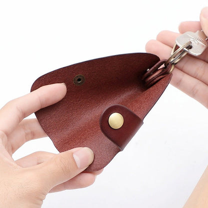 Genuine Leather Wallet Purse Bag Case Holder Key Ring Pouch Bag Safe Hanger (Black) - The Cool Collective AU