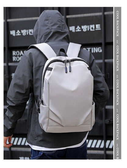 Grey Modern Anti - Theft Laptop Backpack with USB Charging Port - Water - Repellent Travel & Business Bag for 15.6 Inch Laptops - The Cool Collective AU